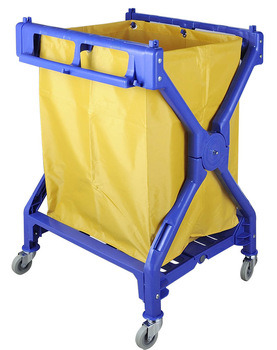 Strong Plastic Material Hotel Linen Trolley Image1