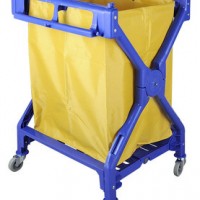 Strong Plastic Material Hotel Linen Trolley