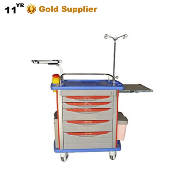 Thr-Et-8500ia ABS Medical Trolley for Emergency Image1