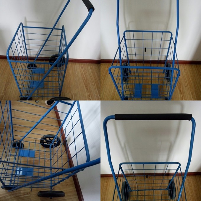 Metal Wire Cart, Shopping Trolley with Big Capacity Image1