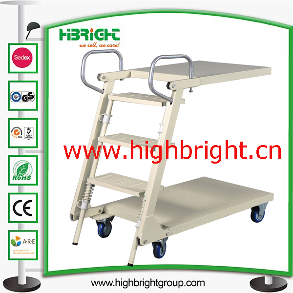 Foldable Steel Climbing Platform Ladder Cart Image1