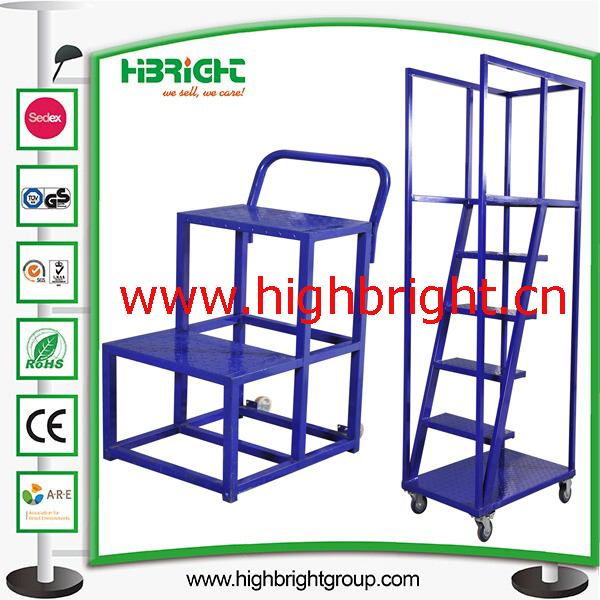 Metal Ladder Hand Cart for Supermaket and Warehouse Image1