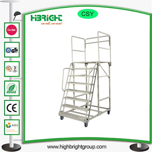 7 Step Rolling Ladder with Flake Image1
