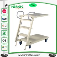 Collapsible Rolling 3 Step Ladder Truck