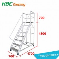 Supermarket Use Step Ladder with Plateform