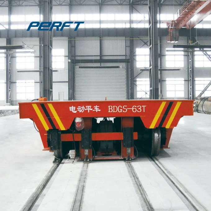 Electric Motorized Railroad Cart for Fabrication Warehouse Image1