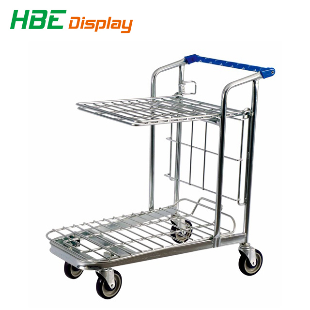 Warehouse Logistics Supermarket Heavy Duty Cargo Trolley Cart Image1