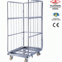 Warehouse Storage Wire Cage Logistic Trolley
