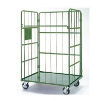 Supermarket Warehouse Folding Metal Storage Trolley (L710*W805 mm/OEM)