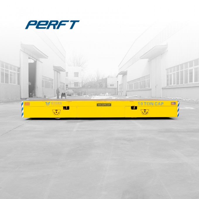 Steel Cast Material Motorized Warehouse Transport Trolley Image1