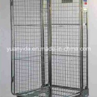 Full Side Security Warehouse Storage and Transport Roll Pallet/Roll Containers/Roll Cages/Hand Troll