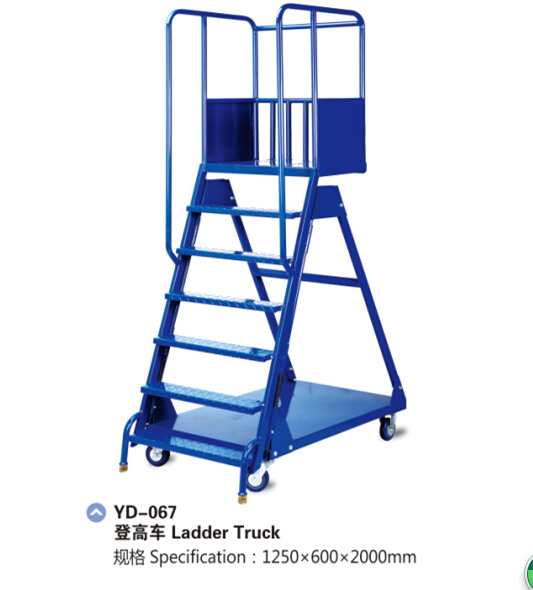 Heavy Duty Warehouse Steel Storage Ladder Truck Cart Image1