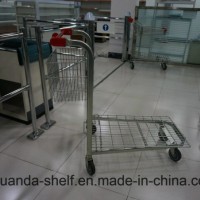 Metal Warehouse Flat Trolley with Four Wheels