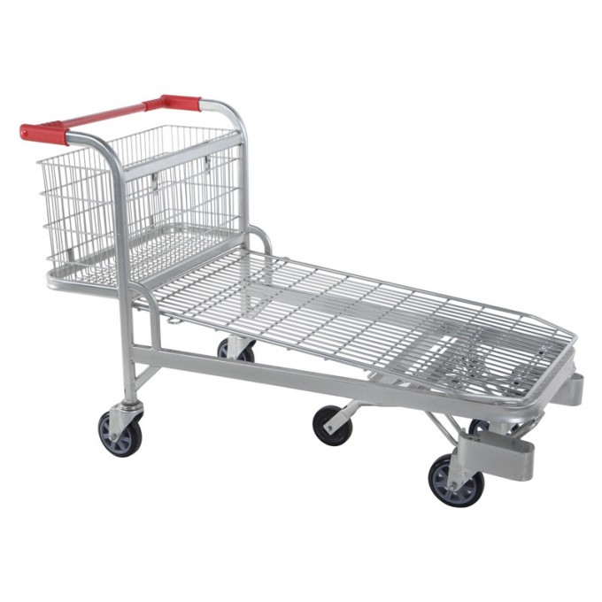 Large Capacity Wire Warehouse Flat Cart (YD-M44) Image1