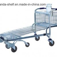 Supermarket Warehouse Flat Trolley Cart