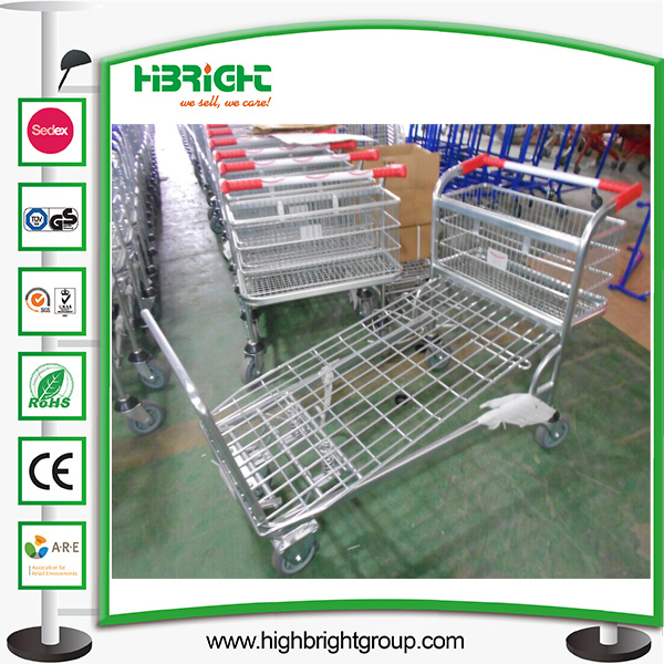 Heavy Duty Supermarket Metal Warehouse Cart Image1