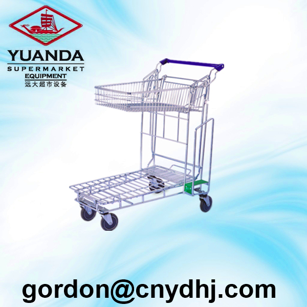 High Quality Supermarket&Warehouse Flat Trolley Good Price Yd-F002 Image1