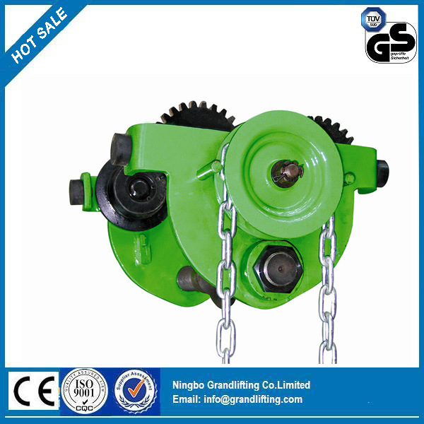 P Type Hand Chain Geared Trolley Image1