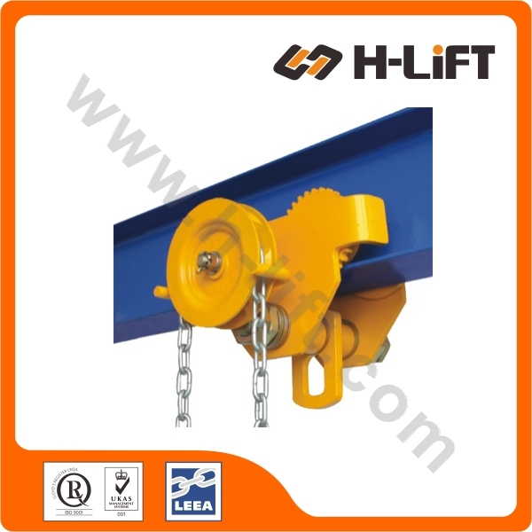 Chain Geared Beam Trolley / Gear Travel Trolley Image1