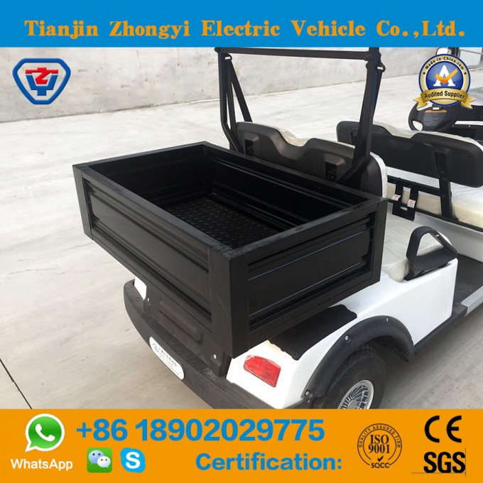 Hot Sale 4 Seater Electric Golf Cart with Cargo Box in The Back Image1