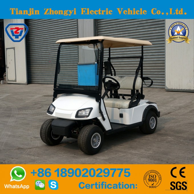 Zhongyi 2 Seats off Road Battery Powered Classic Shuttle Electric Sightseeing Golf Carts with High Q Image1
