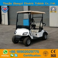 Zhongyi 2 Seats off Road Battery Powered Classic Shuttle Electric Sightseeing Golf Carts with High Q