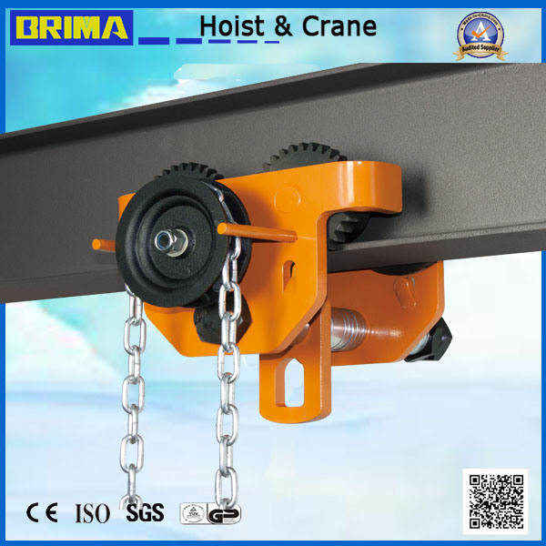 New Designed Push Plain Trolley Manual Gear Trolley Lifting Clamp Image1