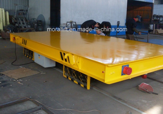 Metal Industry Using Electric Flatbed Rail Trolley Image1