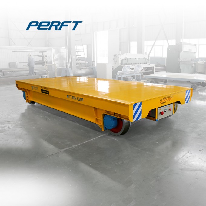 Steel Milling Use Heavy Duty Rail Trolley for Material Handling Image1
