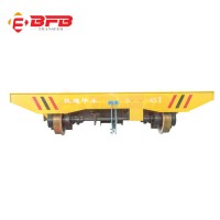 Industry Engineering Motorized Rail Transfer Trolley on Cement Production Line