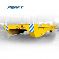 Steel Production Line Use Flat Bed Cart Electric Transport Trolley