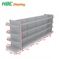 Convenience Grocery Store Shelf with Wooden Drawer