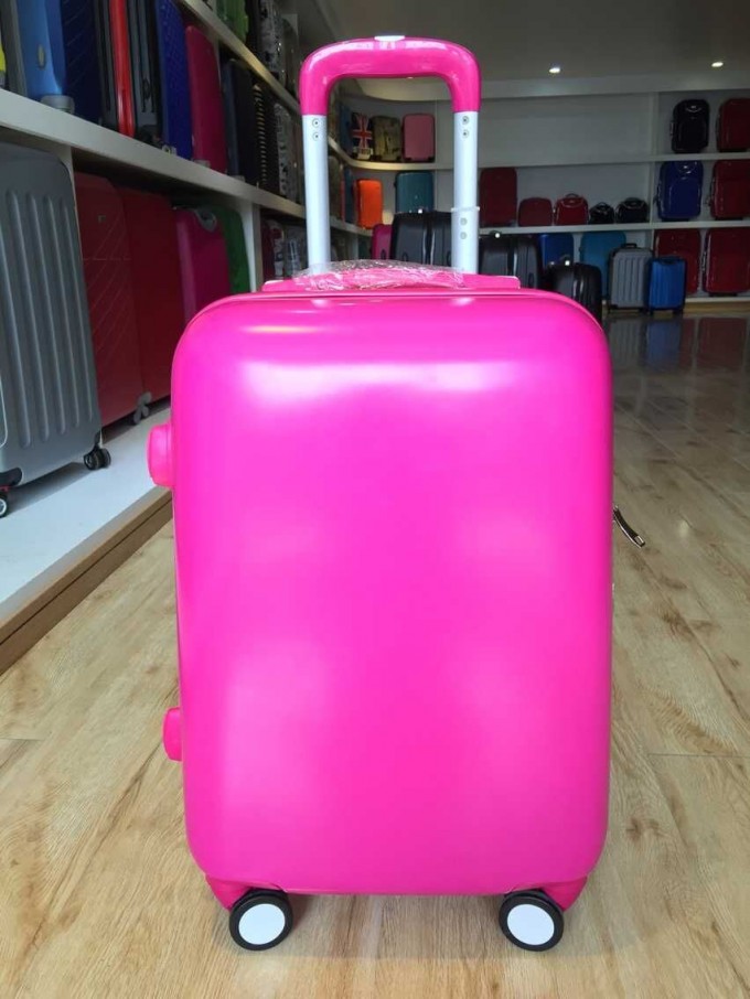 100% New ABS PC Plain Travel Trolley Luggage Suitcase Image1