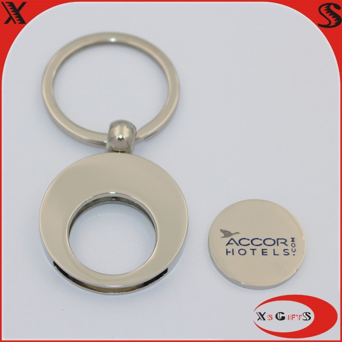 2015 High Quality Custom Trolley Coin Keychain Shopping Coin Image1