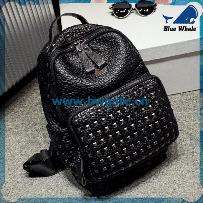 Bw1-078 Fashion Personalized Beach Bag Set PU Backpack Bags Image1