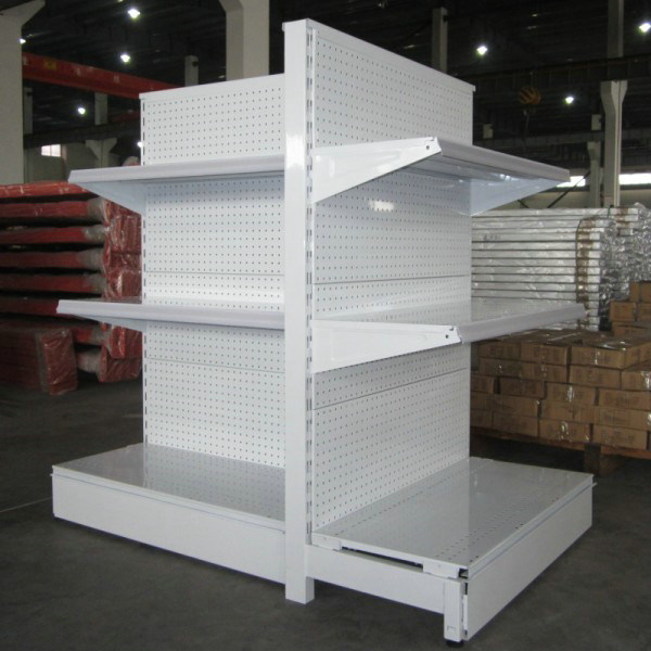 Plain Back Panel Commercial Gondola Display Stand Shelf Image1