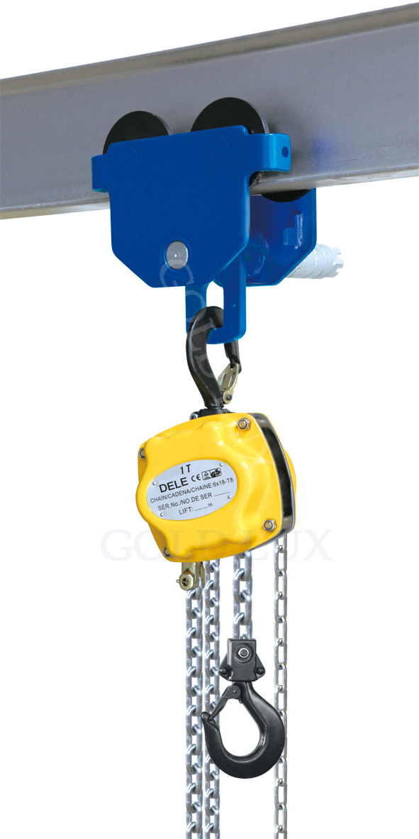 0.25ton-De10ton Hand Chain Block with Trolley Image1