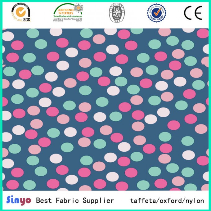 100% Polyester PU PVC Coated Printed Textile Fabric for Trolley Case Image1