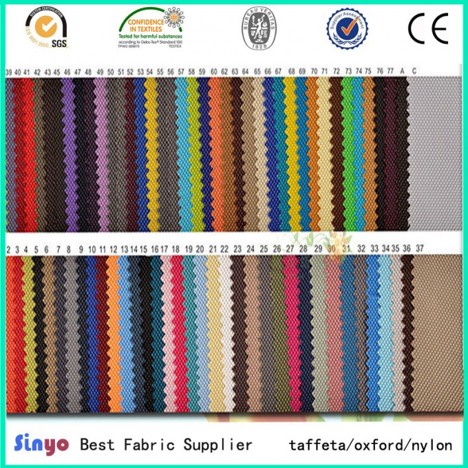 Oxford 600d PU Coating Textile Waterproof Fabric for Trolley Image1