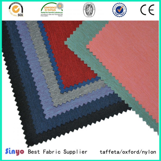 Top Sale PU/ PVC Plastic 600d Linen Imitation Polyester Fabrics for Trolley Bags and School Kids Bac Image1