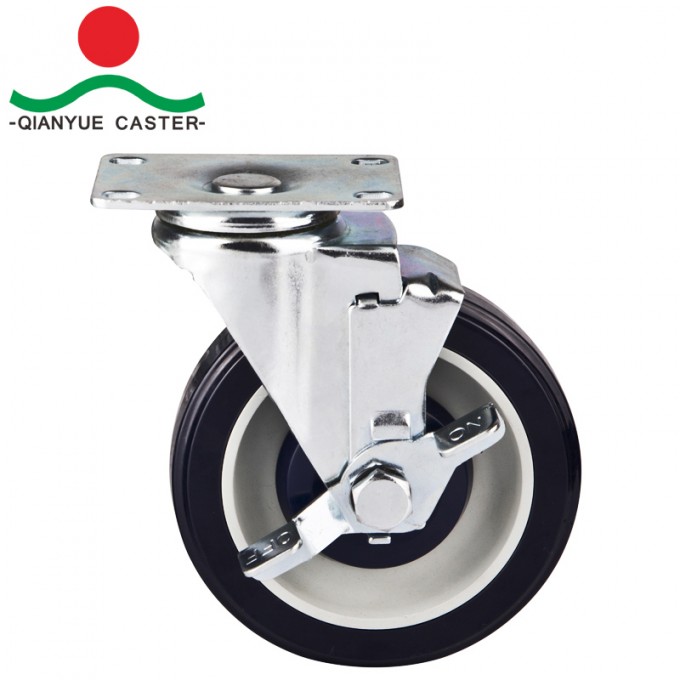 125mm Medium Duty Caster, Supermarket Caster Image1