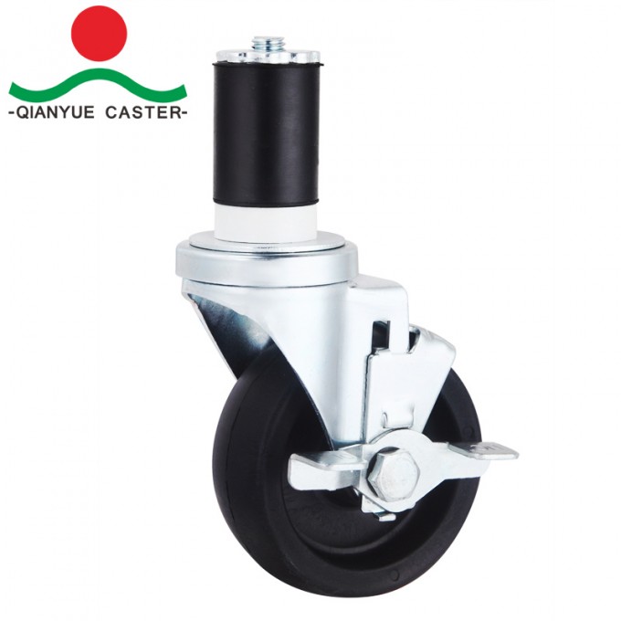 PP Medium Duty Caster, Trolley Caster with Side Brake Image1