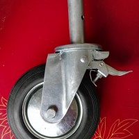 200kgs Heavy Duty Adjustable Heavy Duty Rubber Industrial Swivel Caster