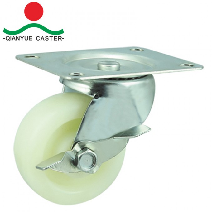 PP Small Castor Wheel, with Side Brake Image1