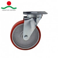 PU on Iron Swivel Medium Duty Caster