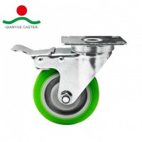 Swivel with Total Brake PU on PP Medium Duty Caster