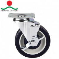 Medium Duty PU Caster Side Brake