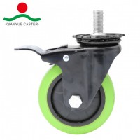 Swivel with Screw PU on PP Medium Duty Caster