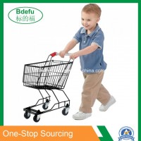 Supermarket Metal Children Shopping Cart - Toy Shopping Trolley for Kids