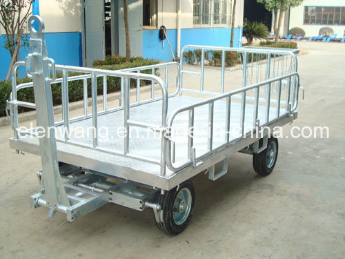 Aircraft Four Rail Baggage Cart Trolley Image1